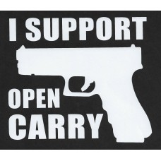 I Support Open Carry Sticker